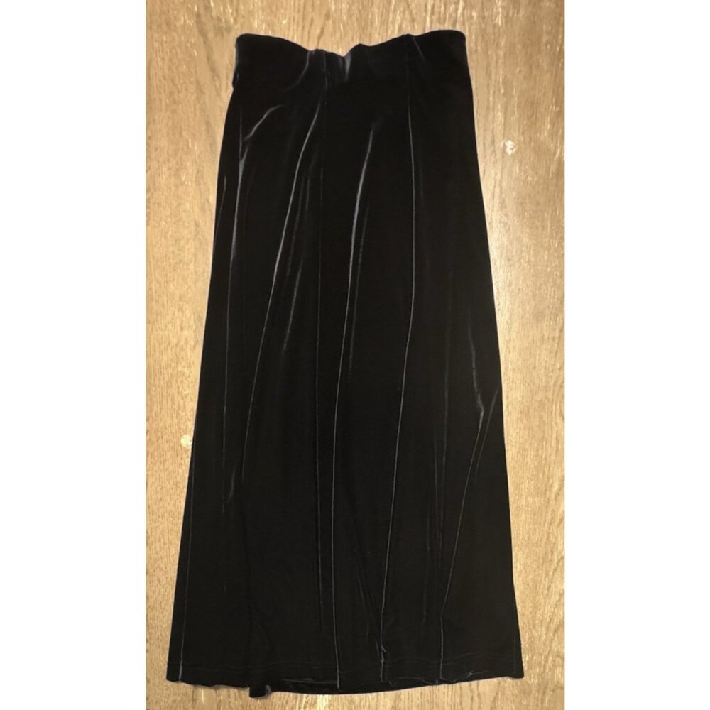 Velvet Black Maxi Skirt Size Small Dark Fairy Whimsigoth Gothic Cosplay Witchy - Picture 3 of 8